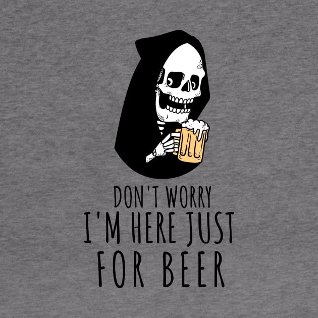 Funny skeleton just wants to drink beer by Graffas